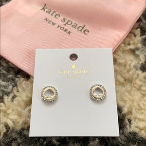 Kate Spade | Spot the Spade earrings in Silver